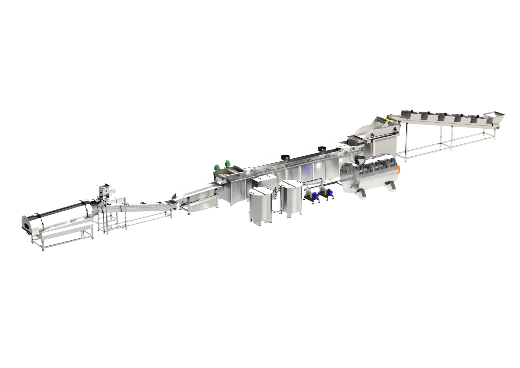 خط إنتاج الذرة المحمصة